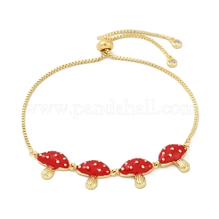 Браслеты-слайдеры с прозрачным кубическим цирконием из латуни с микропаве BJEW-Z126-03G