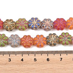 Perles en verre peintes&nbsp;X-GLAA-F133-07B