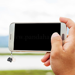 Ремешки для мобильных телефонов из сплава с эмалью и принтом «кошки и лапы» HJEW-AB00588