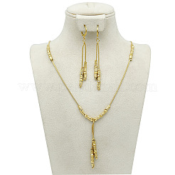 Комплекты из бамбукового сплава с подвесками и серьгами-кольцами&nbsp;FS-WGAD189-01