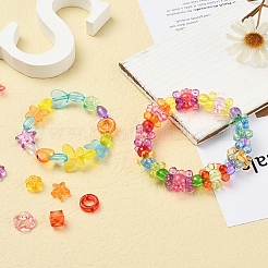 476шт 24 стиля прозрачные акриловые бусины TACR-YW0001-28