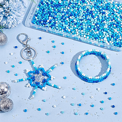 8 набор двухцветных непрозрачных стеклянных бусин&nbsp;DGLA-PH0001-21