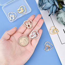 6 шт. подвески из нержавеющей стали 304 двух цветов&nbsp;STAS-UN0030-37