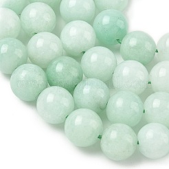 Billes de jade naturelles de teint en malaisades teintes&nbsp;G-G021-01D-11