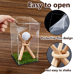 Украшения для дома с бейсбольной битой из натурального дерева&nbsp;DIY-DC0003-77