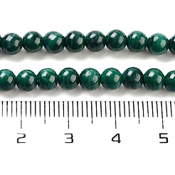 Природного малахита бисер нитей X-G-I001-4mm-01