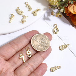 10 Stück 10 Stile Messing Charms&nbsp;KK-BBC0025-93