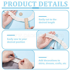 9 ярд шифоновой кружевной ленты с морщинами&nbsp;OCOR-NB0002-39C