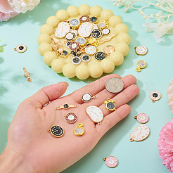 50 pendentif en alliage émaillé.&nbsp;ENAM-TA0003-76