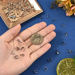 60 шт. 6 стиля защелкивающихся дужек из нержавеющей стали 304&nbsp;STAS-YW0002-83