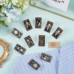 10 шт. 10 стиля эмалевых булавок Таро JEWB-SC0001-72