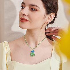 20шт 5 стиля инопланетянин тема красочные акриловые подвески FIND-CA0006-56