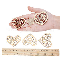 Неокрашенного дерева подвески WOOD-I004-35