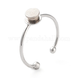 Латунные компоненты открытого кольца манжеты, основание проигрывателя, лоток стола, простая площадка, настройки кольца, плоско-круглые, для изготовления вращающихся колец, Реальная платина, внутренний диаметр: 17 мм, лоток : 5 мм
