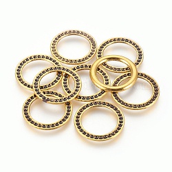Alloy Rhinestone Connector Settings, Tibetan Style,  Nickel Free & Lead Free, Antique Golden, 27x2mm, Fit for 1.5mm rhinestone, about 385pcs/1000g