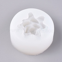 Moldes de silicona, moldes de resina, para resina uv, fabricación de joyas de resina epoxi, suculento, blanco, 62x29mm, diámetro interior: 42x42 mm