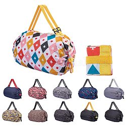 Tragbare Einkaufstasche aus Polyester, zusammenklappbare Einkaufstasche, hohe Kapazität, Farbig, 81~81.5x7.8~80x0.7~0.8 cm