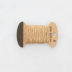 ジュートコード  ジュートストリング  ジュートより糸  3プライ  ジュエリー作りのための  淡い茶色  2mm  約10.93ヤード（10m）/ボード