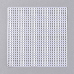Сетка для вышивки крестом, пластиковые полотна, квадратный, белые, 117x117x1.5 мм
