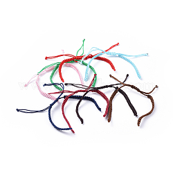 Cavo di nylon intrecciato per la realizzazione di braccialetti diy, colore misto, 145~155x5x2mm