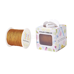 Nylon Thread, Chocolate, 0.5mm, about 147.64yards/roll(135m/roll)