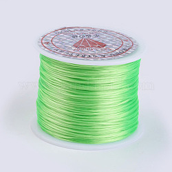 Плоская эластичная кристаллическая струна, эластичная нить для бисера, для изготовления эластичного браслета, желто-зеленые, 0.5 мм, около 49.21 ярда (45 м) / рулон