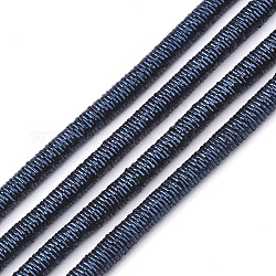 Corde in poliestere e cotone, con catena di ferro all'interno, blu di Prussia, 4mm, circa 54.68 iarde (50 m)/fascio