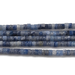 Природные голубые авантюрин бисером пряди, диск, Heishi бусы, 3x2~2.5 мм, отверстие : 0.9 мм, около 180~182 шт / нитка, 15.04~15.16'' (38.2~38.5 см)