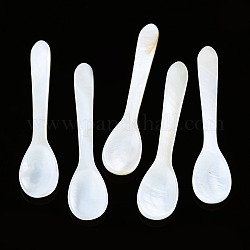 Cucchiai di perle di conchiglia, cucchiai di caviale di madreperla, 76~78x16~17x3~4mm