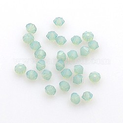 Austrian Crystal Beads, 5301 3mm, Bicone, Pacific Opal, Size: about 3mm long, 3mm wide, Hole: 0.8mm