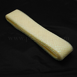 Сетка ленту, пластиковый сетчатый шнур, светло-желтый, 25 мм, 25 ярдов / пачка