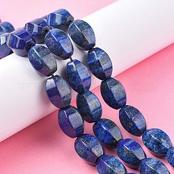 Filo di Perle lapis lazuli naturali , sfaccettato, lanterna, 18.5x15~15.5x13~14mm, Foro: 1.2 mm, circa 21pcs/filo, 15.35'' (39 cm)