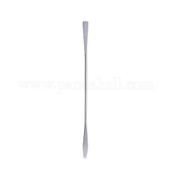 Edelstahl Löffel Palette Spatel Stick Stange, kosmetisches Nagelkunstwerkzeug des Makes-up, Edelstahl Farbe, 150 mm