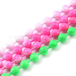 Латунные шариковые цепи ручной работы, пайки, с катушкой, красочный, 2.5 мм, 32.8 фут (10 м) / рулон