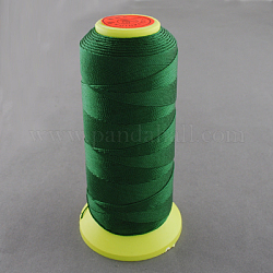 Filo da cucire di nylon, verde scuro, 0.6mm, circa 500m/rotolo
