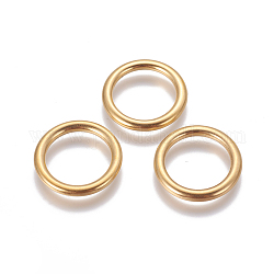 304 Edelstahl verbindet Ringe, Ring, golden, 19.4x2.3 mm