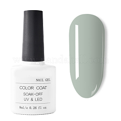 Gel colorato per unghie, gel uv di colore puro, per un nail art design, acquamarina media, 7.2x3.2cm, 8ml / bottiglia