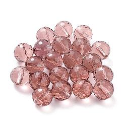 Perles d'imitation cristal autrichien, grade AAA, facetté (128 facettes), ronde, violet, 10mm, Trou: 0.9~1mm