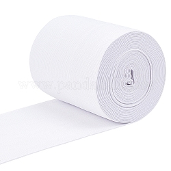 Плоский эластичный резиновый шнур / полоса, швейные принадлежности для одежды, белые, 120 мм, около 6 м / рулон