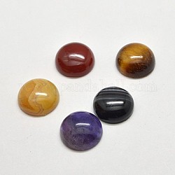 Natural Gemstone Cabochons, Half Round/Dome, Mixed Stone, 18x6mm
