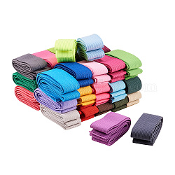Elastico piatto elastico colorato, accessori per cucire indumenti per tessitura, colore misto, 25mm, circa 0.98~1.09 iarde (0.9~1 m)/filo