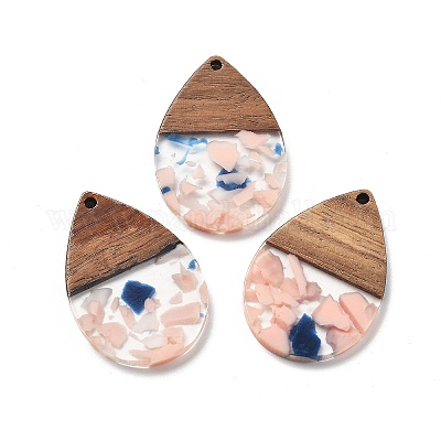 Подвески из смолы и ореха FIND-R051-15G-1