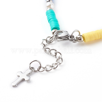 Браслеты хейши из полимерной глины BJEW-JB06131-1