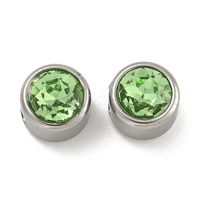 304 нержавеющая сталь k9 стеклянные прозрачные стеклянные бусины STAS-U024-18P-1