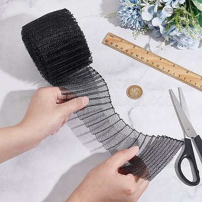 5 ярд полиэфирной плиссированной сетчатой ленты OCOR-BC0006-81B-1