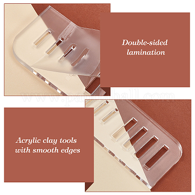 Инструмент из прозрачной акриловой глины TACR-WH0001-82-1