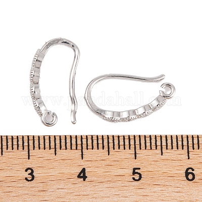 Стойки обшивки латунь кубический цирконий серьги крючки KK-S374-05P-03-1