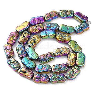 Гальванические нити из синтетических немагнитных гематитовых бусин G-F767-03E-1