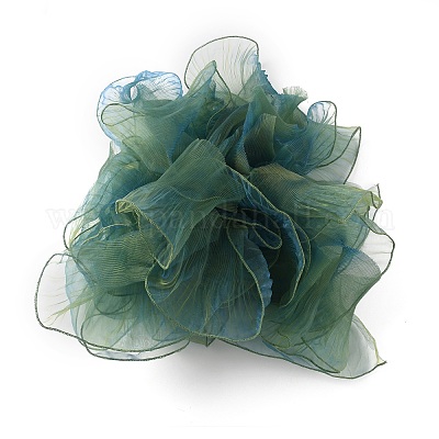 Плиссированная кружевная лента из полиэстера OCOR-WH0079-45D-1