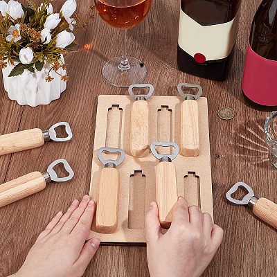 Expositor de abrebotellas de MDF&nbsp;DIY-WH0622-461-1